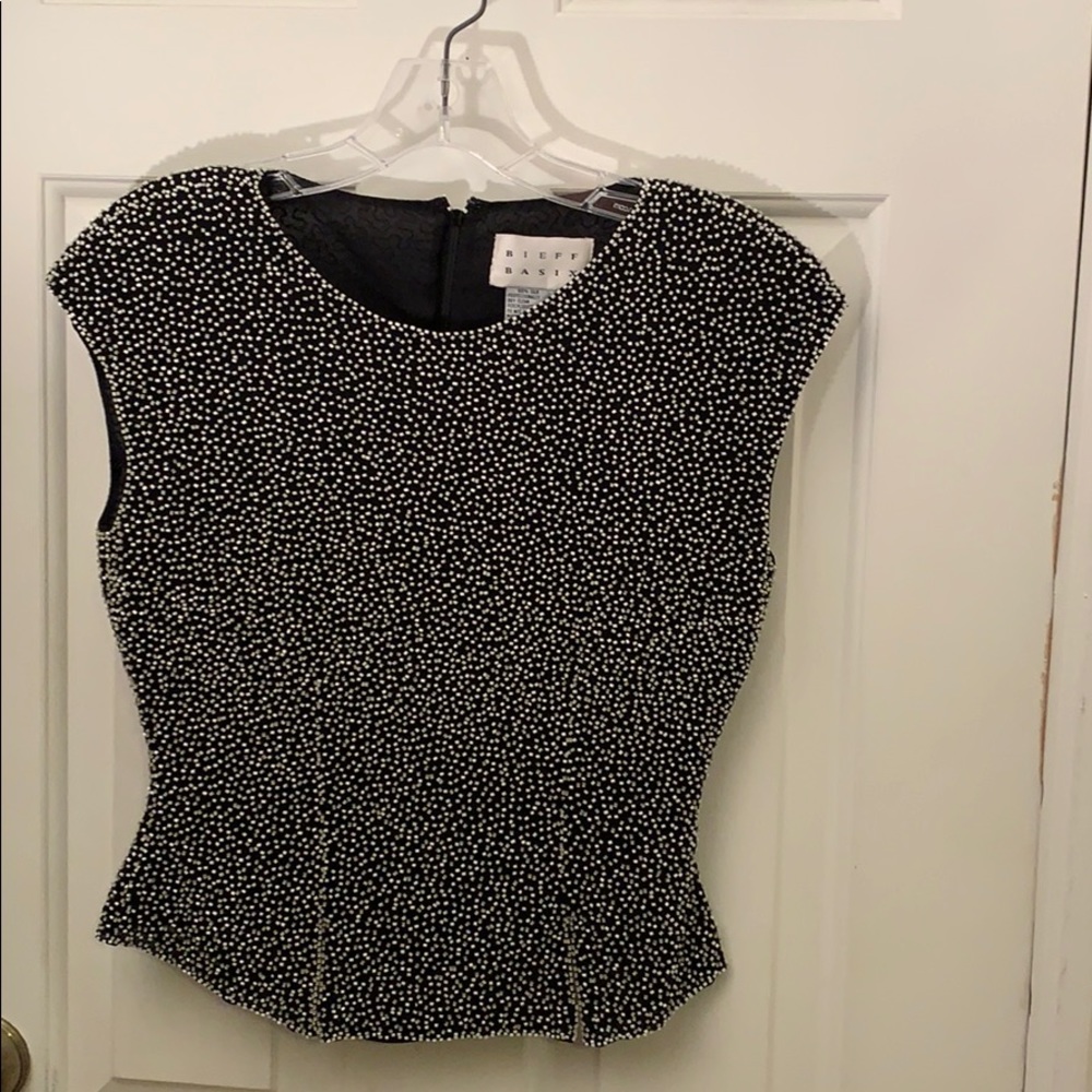 100% Silk beaded blouse